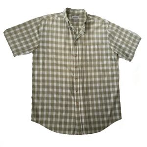 𝅺Carhartt Plaid Short Sleeve Tall Shirt. Sz L